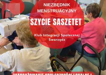 Uczestnicy KIS szyją niezbędniki menstruacyjne