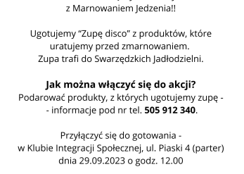 Ugotujemy „ZUPĘ DISCO”